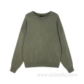 Oversize thick washed retro men's sweater